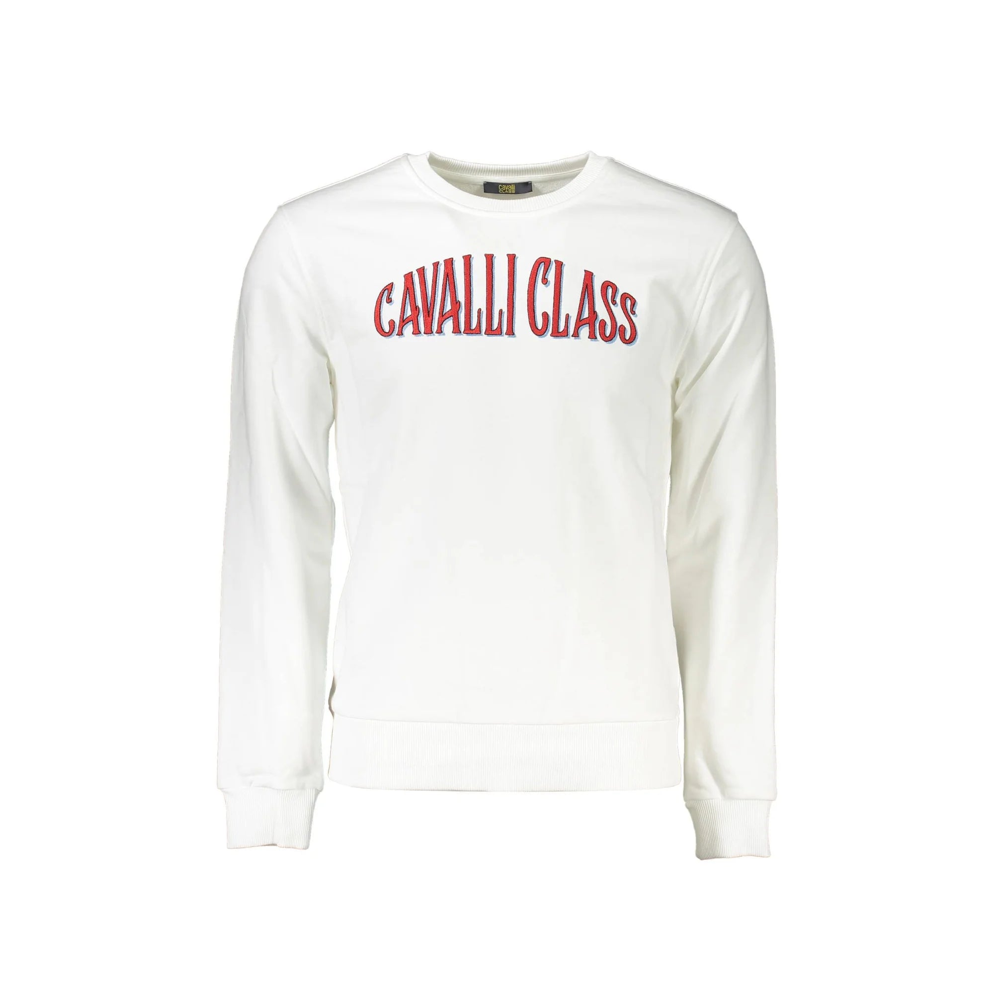 Cavalli Class Felpa Maniche Lunghe Uomo Bianca Ricamo Felpe Bianco - foto prodotto